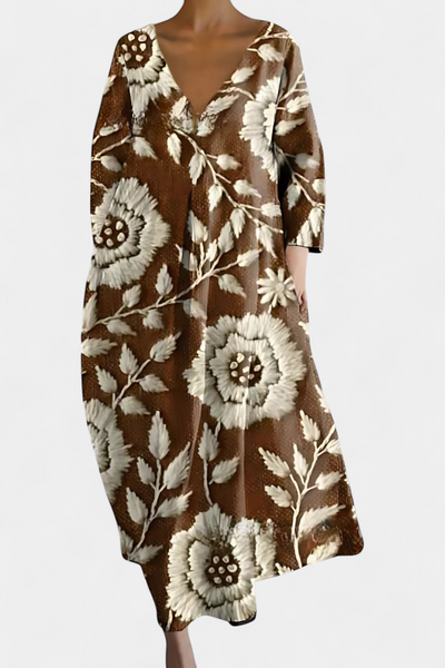 Isalinde Comfortable V-neck Dress